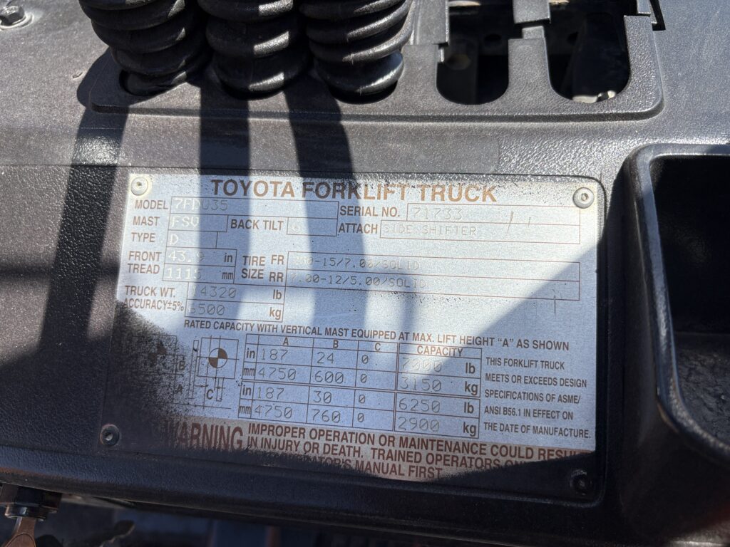 2013 Toyota 7FDU35 8000# - Image 3